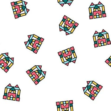 Imaginative Play vector seamless pattern Stock Illustration