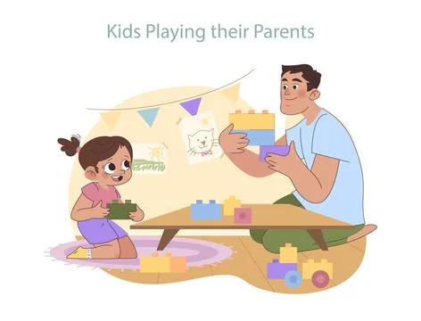 Imaginative playtime set. Stock Illustration