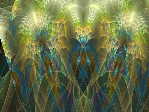 Imaginatory fractal background Image イラスト素材