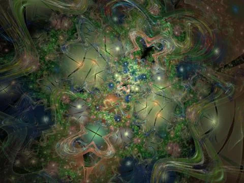 Imaginatory fractal background Image Illustrazione stock