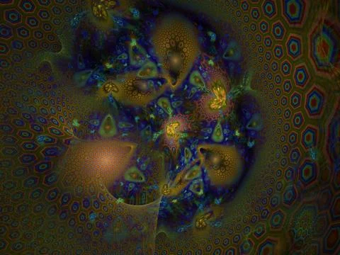 Imaginatory fractal background Image 스톡 일러스트