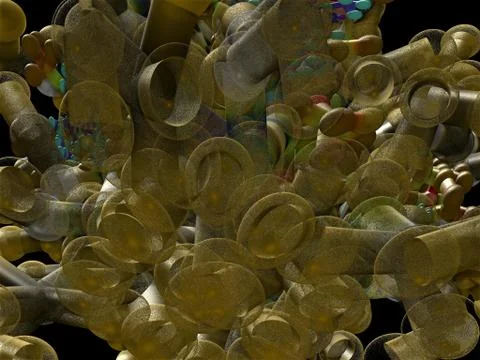 Imaginatory fractal background Image Stockillustratie