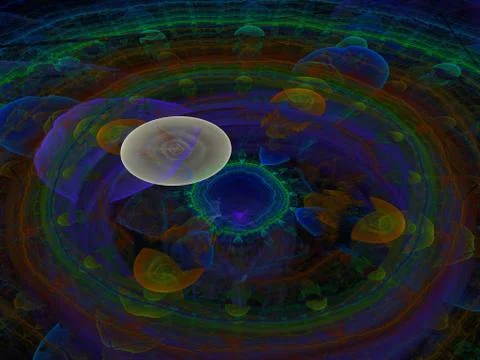 Imaginatory fractal background Image Illustrazione stock