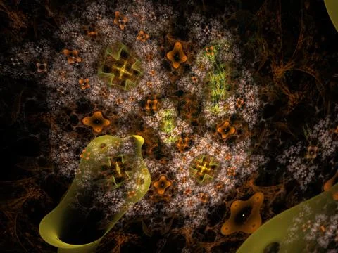 Imaginatory fractal background Image Illustrazione stock