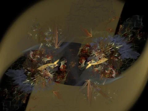 Imaginatory fractal background Image Illustrazione stock