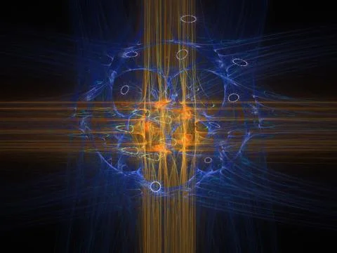 Imaginatory fractal background Image Stock Illustration