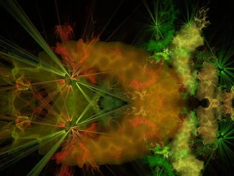 Imaginatory fractal background Image イラスト素材