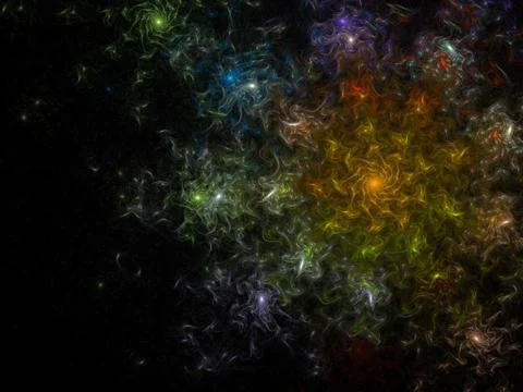 Imaginatory fractal background Image Stockillustratie