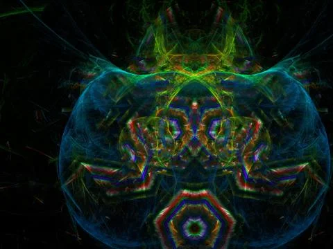 Imaginatory fractal background Image 스톡 일러스트