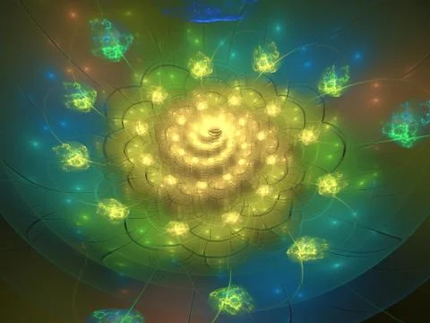 Imaginatory fractal background Image 스톡 일러스트
