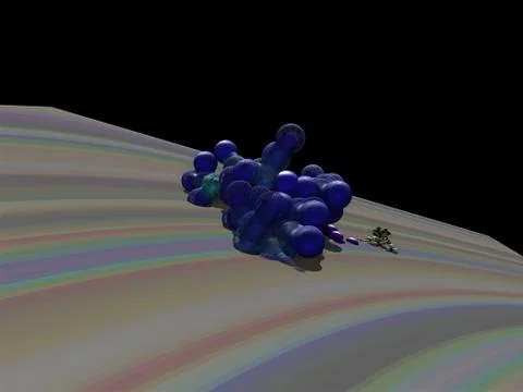 Imaginatory fractal background Image 스톡 일러스트