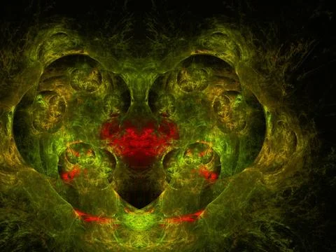 Imaginatory fractal background Image 스톡 일러스트
