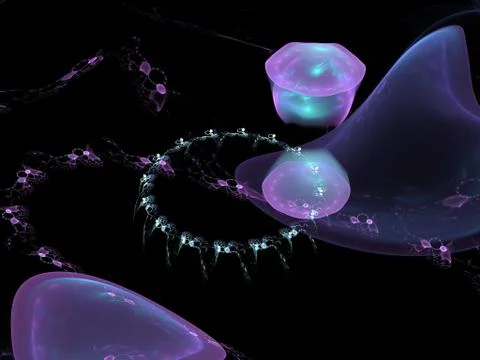Imaginatory fractal background Image 스톡 일러스트