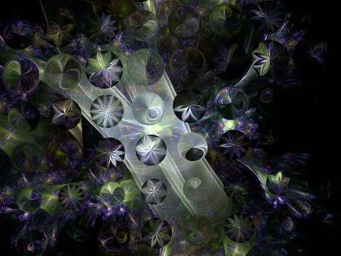 Imaginatory fractal background Image 스톡 일러스트
