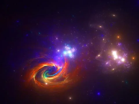 Imaginatory fractal background Image 스톡 일러스트