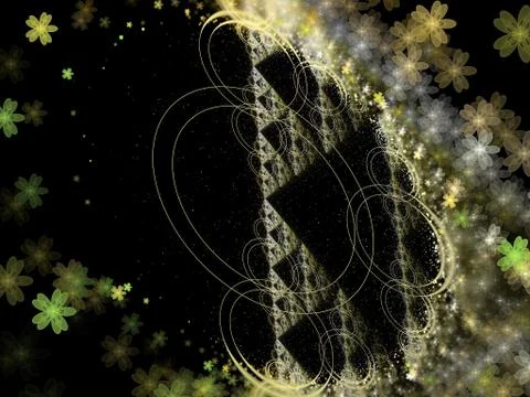 Imaginatory fractal background Image Stock Illustration