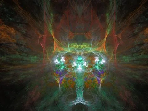 Imaginatory fractal background Image イラスト素材