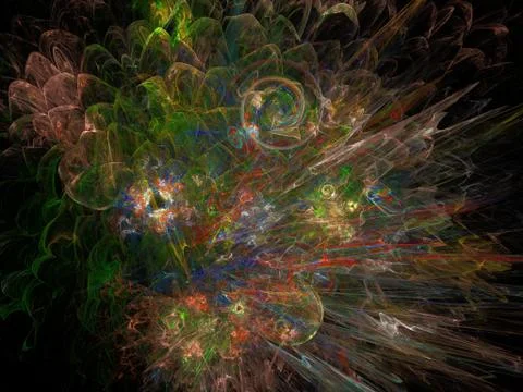 Imaginatory fractal background Image 스톡 일러스트