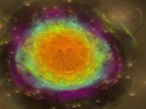Imaginatory fractal background Image Stock Illustration