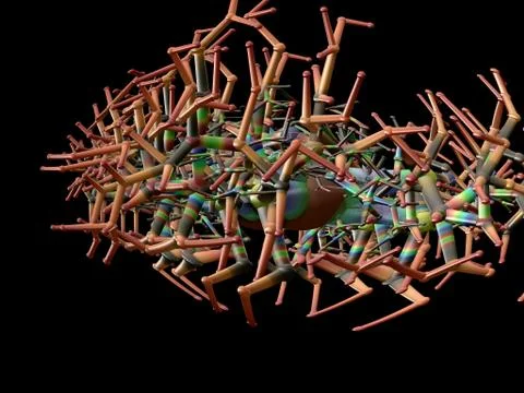 Imaginatory fractal background Image 스톡 일러스트
