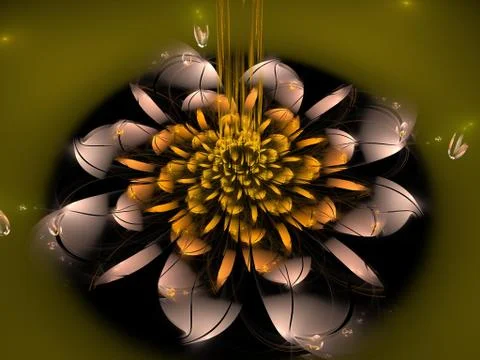Imaginatory fractal background Image Stock Illustration