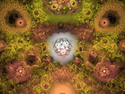 Imaginatory fractal background Image 스톡 일러스트