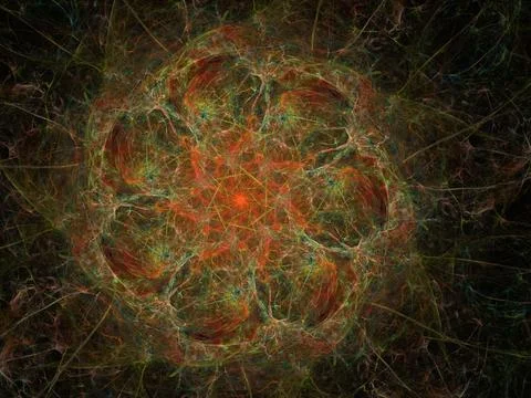 Imaginatory fractal background Image 스톡 일러스트
