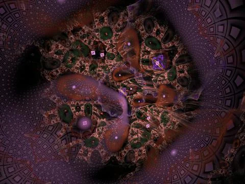 Imaginatory fractal background Image 스톡 일러스트