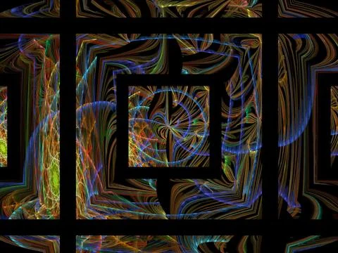 Imaginatory fractal background Image Stock Illustration