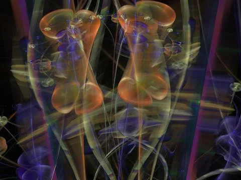 Imaginatory fractal background Image 스톡 일러스트