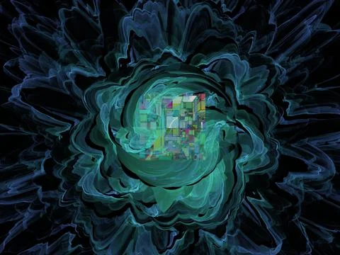 Imaginatory fractal background Image Illustrazione stock