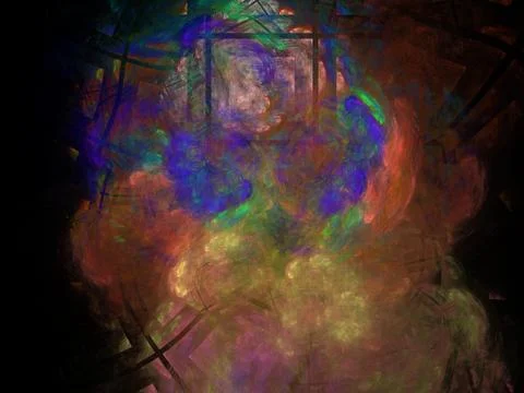 Imaginatory fractal background Image Stock Illustration