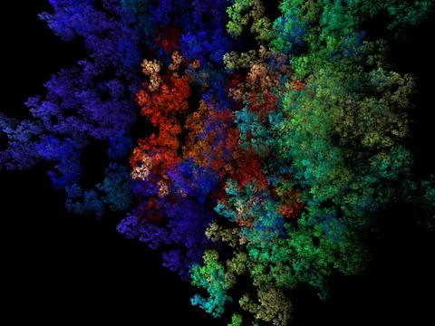 Imaginatory fractal background Image 스톡 일러스트