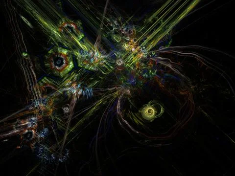 Imaginatory fractal background Image Stock Illustration