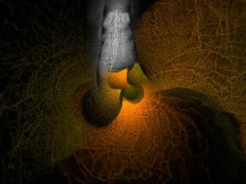 Imaginatory fractal background Image Stockillustratie