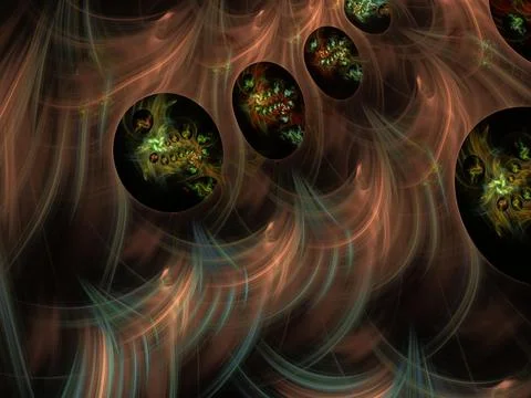 Imaginatory fractal background Image Stock Illustration