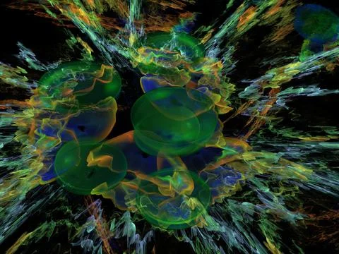 Imaginatory fractal background Image Illustrazione stock