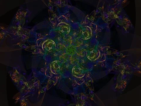 Imaginatory fractal background Image Stock Illustration