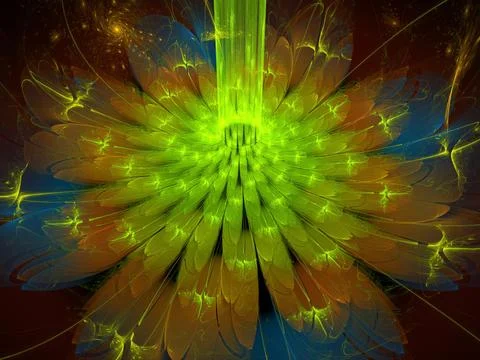 Imaginatory fractal background Image 스톡 일러스트