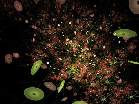 Imaginatory fractal background Image Stock Illustration