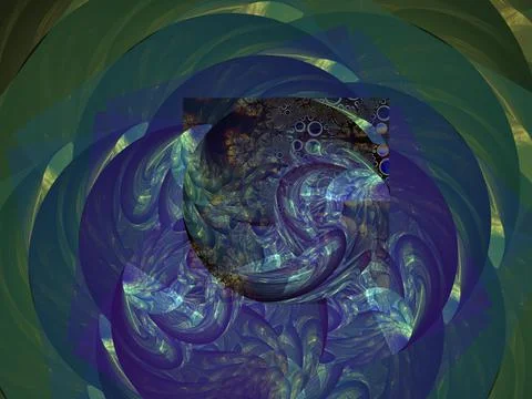 Imaginatory fractal background Image Stock Illustration