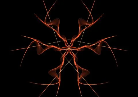 Imaginatory lush fractal texture generated image abstract background Stock Illustration