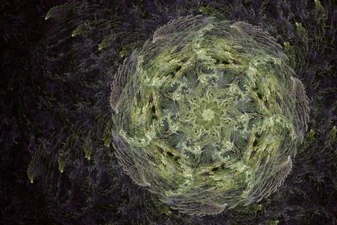 Imaginatory lush fractal texture image Stock Illustration