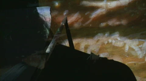Imagine painting Stock Footage