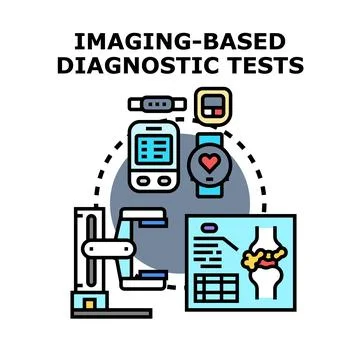 Imaging based diagnostic tests vector concept イラスト素材