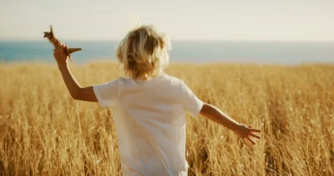 Imagining himself in the clouds Stock Footage 101395288