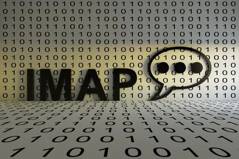 IMAP concept text sunlight 3D illustration イラスト素材