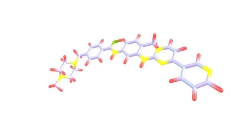Imatinib molecular structure isolated on white Stock Illustration