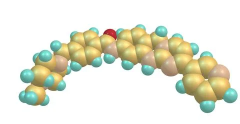 Imatinib molecular structure isolated on white Stock Illustration