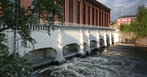 Imatra Hydropower Plant Stock Footage 100818153